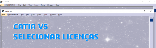 CATIAV5SelecionarLicencas